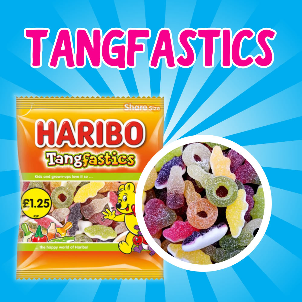 Haribo Tangfastics Super Fizzy Sweets And Sour Gummies Sosweet