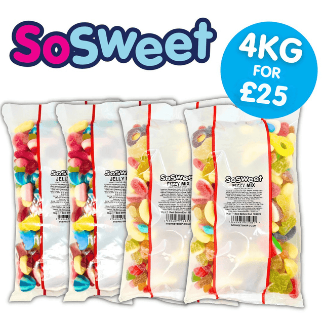 4kg for £25 - 2x Jelly, 2x Fizzy