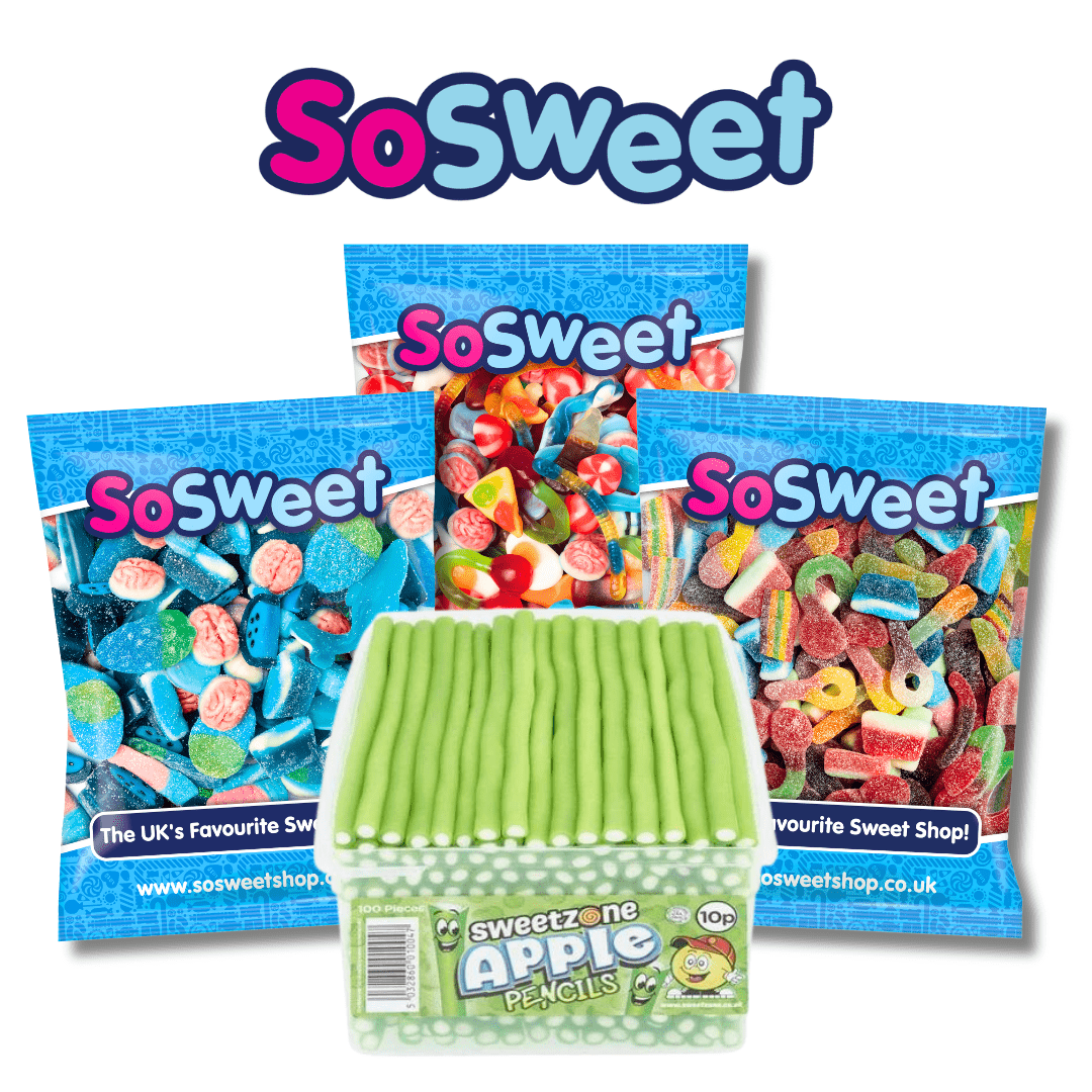 4kg for £25 - Jelly, Fizzy, Blue, Sweetzone Apple Pencil