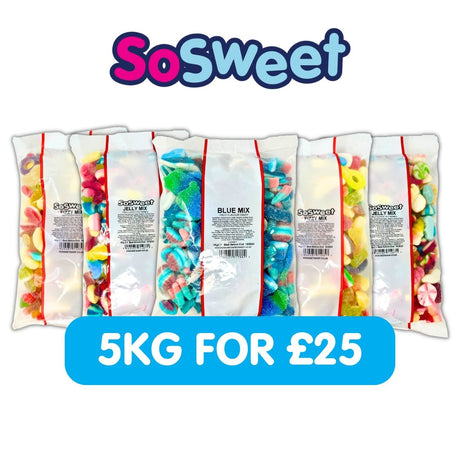 5 for £25 - 2xJelly, 2xFizzy 1x Blue Sweet Mix