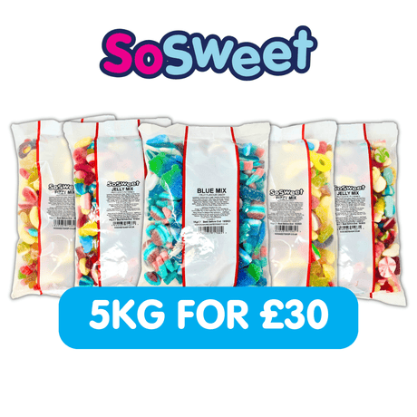 5 for £30 - 2xJelly, 2xFizzy 1x Blue Sweet Mix