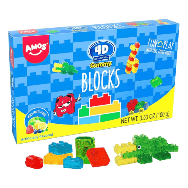 Amos 4D Gummy Blocks Theatre Box (100g)