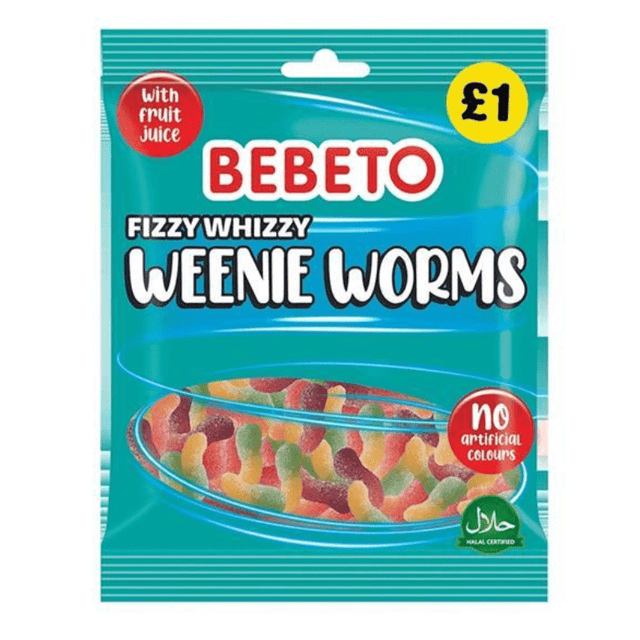 Bebeto Bag Weenie Worms £1 PMP (150g)