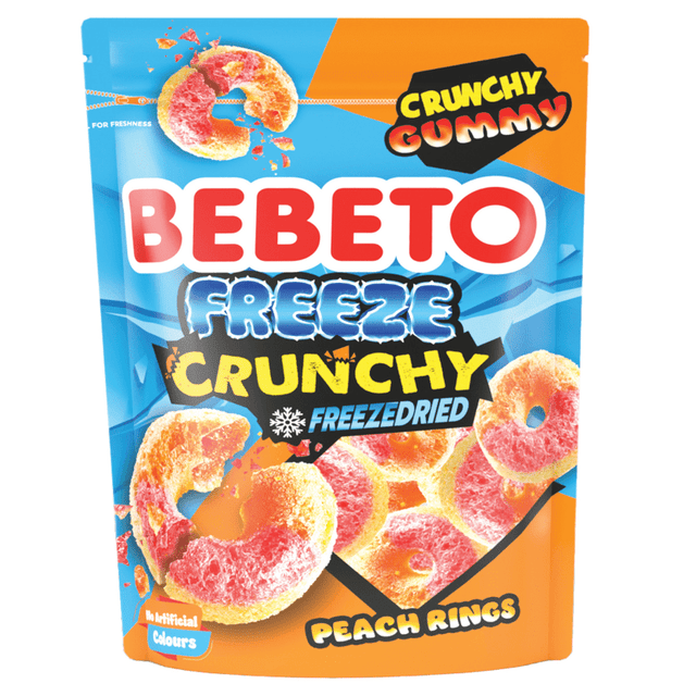 Bebeto Freeze Dried Peach Ring Gummies (35g)