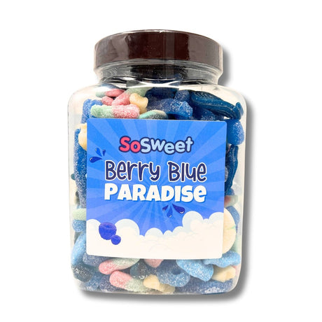 Berry Blue Paradise Sweet Mix Gift Jar (1.5kg)