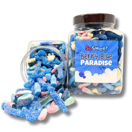 Berry Blue Paradise Sweet Mix Gift Jar (1.5kg)