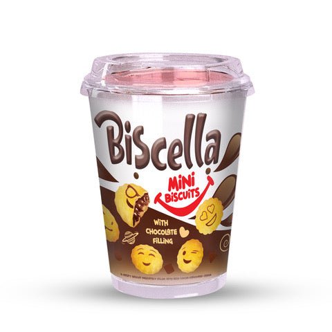 Biscella Mini Biscuits with Chocolate Filling (125g)