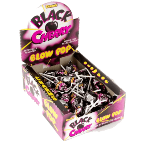 Blow Pop Black Cherry (18g) (Case of 48)