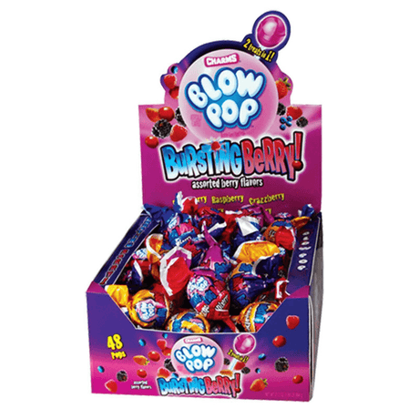 Blow Pop Bursting Berry Lollipop (18g) (Case of 48)