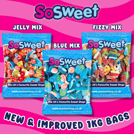 Blue, Fizzy & Jelly Sweets 3kg for £20