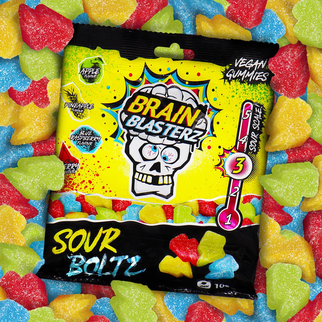 Brain Blasterz Peg Bag Sour Bolts (100g)