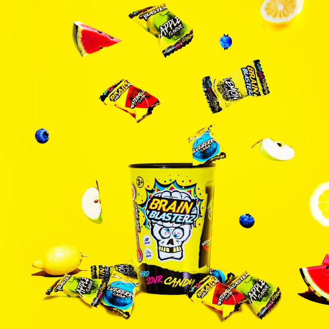 Brain Blasterz Tub Original Super Sour Hard Candy (48g)