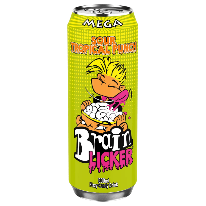 Brain Licker Sour Fizzy Candy Drink Tropical 500ml | SoSweet