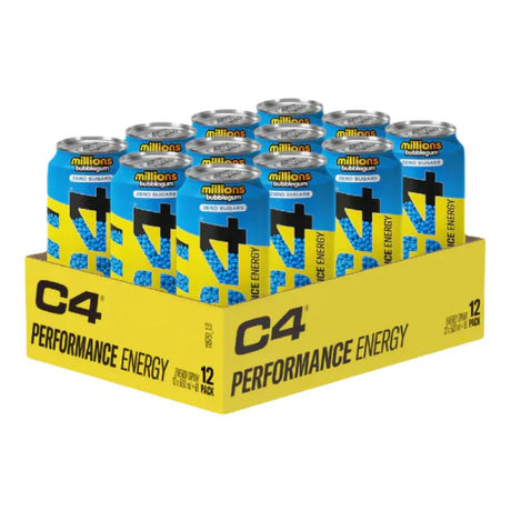 C4 Energy Millions Bubblegum Zero Sugar Can (500ml) PMP £1.59 (case of 12)