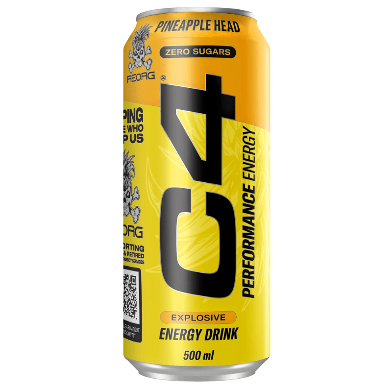 C4 Energy Pineapple Zero Sugar Can (500ml) PMP £1.59