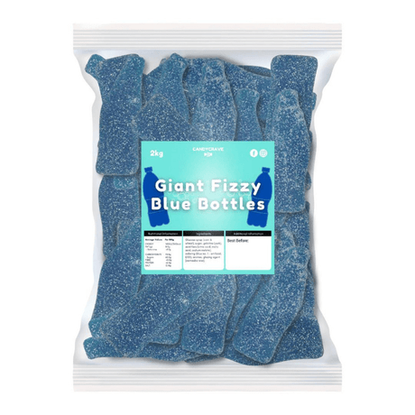 CandyCrave Giant Fizzy Blue Bottles (2kg)