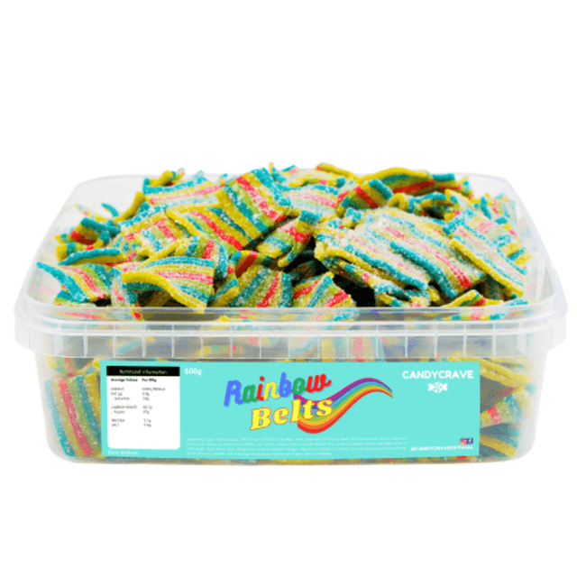 Candycrave Rainbow Belts Tub (600g)