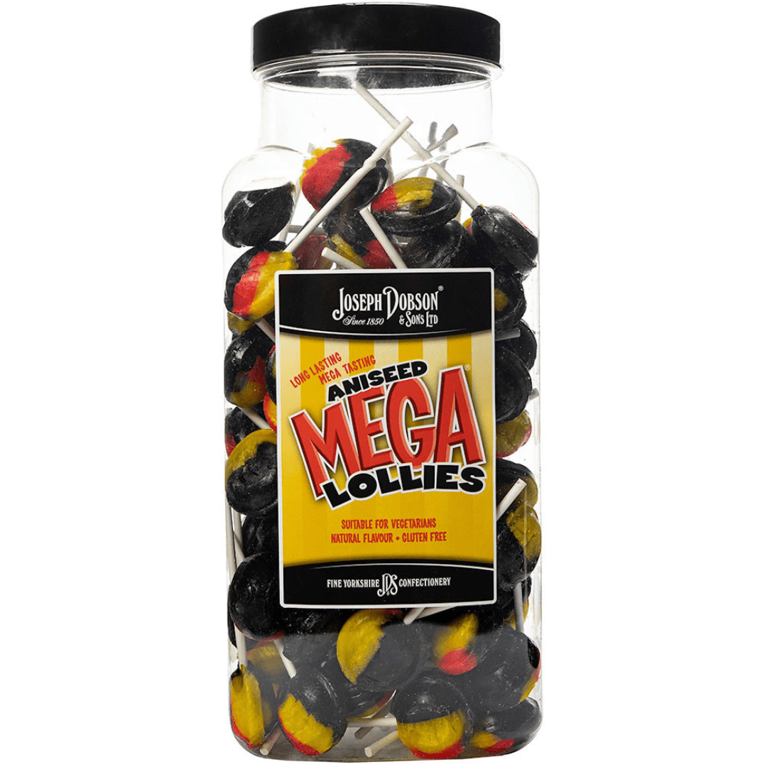 Dobsons Aniseed Mega Lollies Jar (1.9kg)