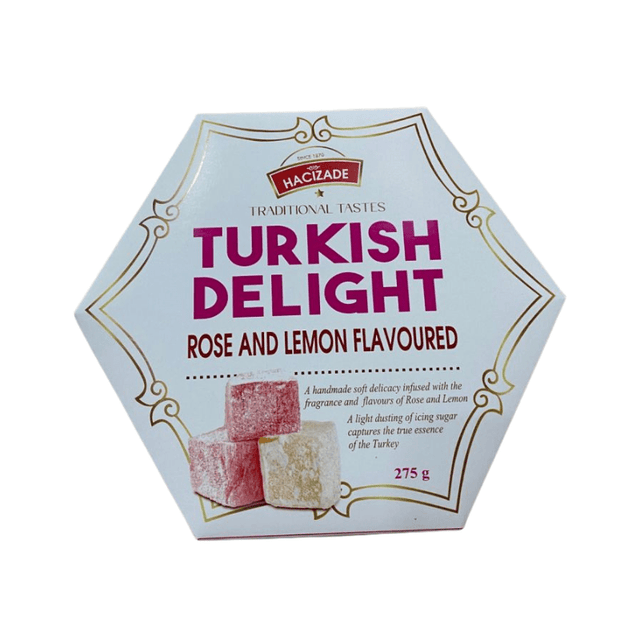 Hacizade Rose & Lemon Turkish Delight (275g)