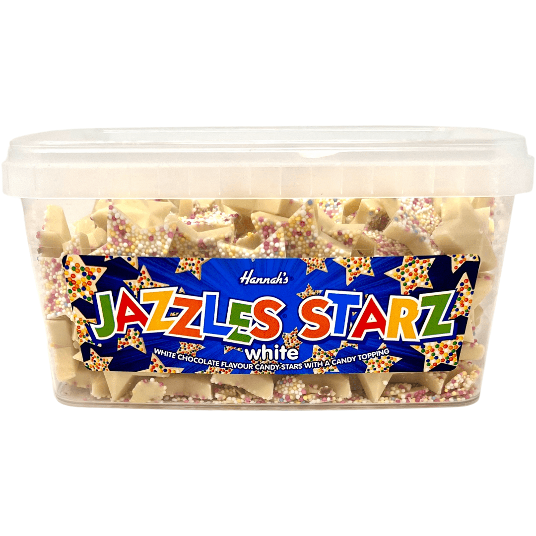 Hannah's White Jazzles Stars Tub (700g)