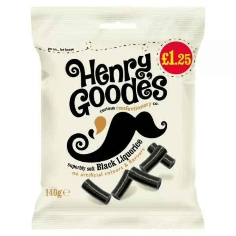 Henry Goodes Liquorice Bag 140g