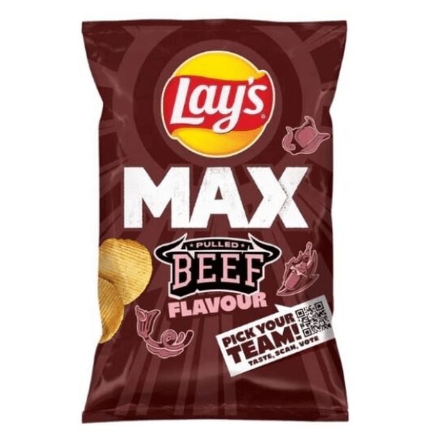 Lays Max Wavy Pulled Beef (120g)