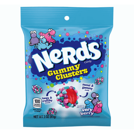 Nerds Gummy Clusters Very Berry Peg Bag (85g)