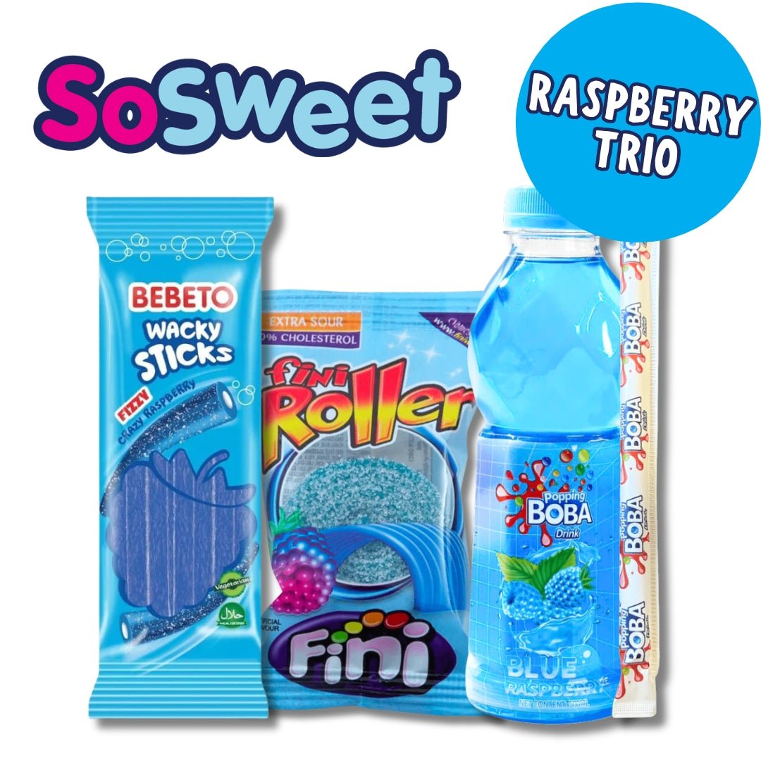 Blue Raspberry Fizz Explosion: Wacky Sticks, Fizzy Roller, Popping Boba ...