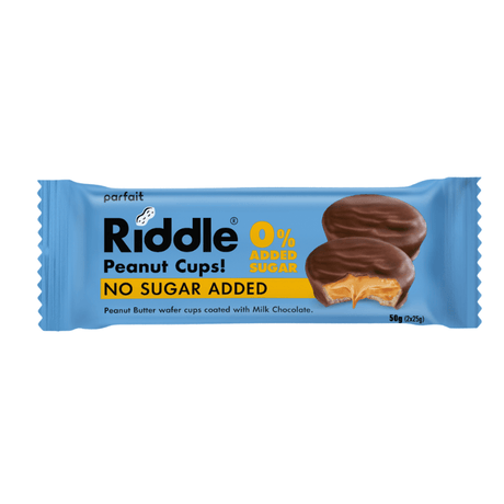 Riddle Peanut Butter Wafer Cups No added Sugar (50g)