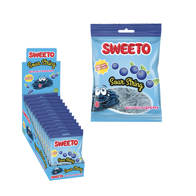 Sweeto Sour String Blue Raspberry (80g)(Case of 12)