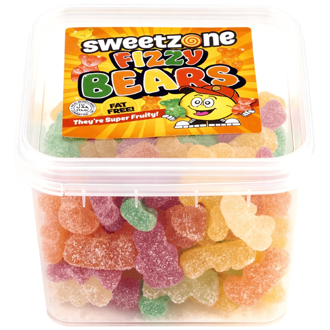 Sweetzone Mini Tubs Fizzy Bears (170g) – SoSweet