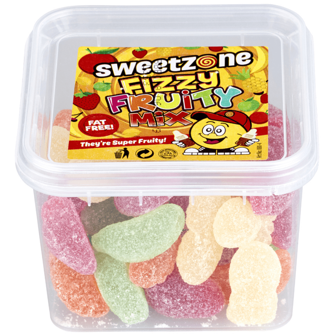 Sweetzone Mini Tubs Fizzy Fruity Mix (170g) – SoSweet