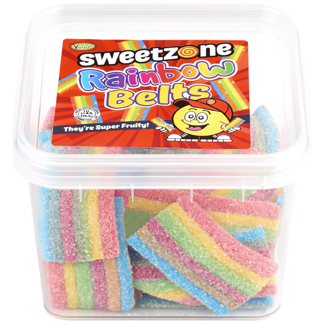 Sweetzone Mini Tubs Rainbow Belts (170g) – SoSweet