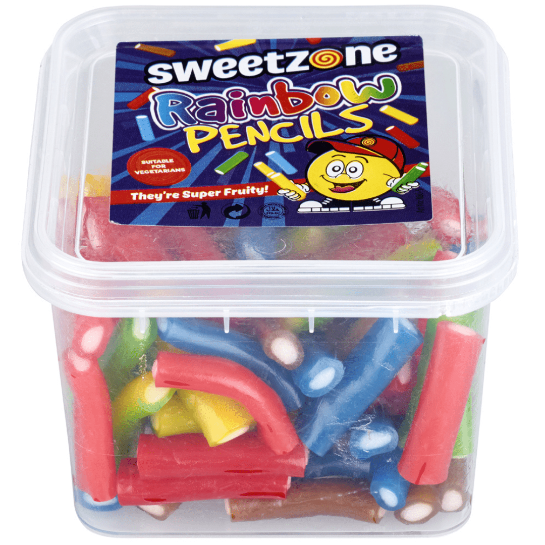 Sweetzone Mini Tubs Rainbow Pencils (170g) – SoSweet