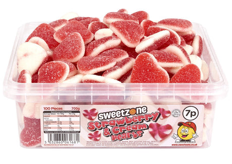 Sweetzone Tub Strawberry & Cream Hearts (700g)