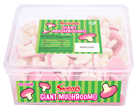 Swizzels Fun Gums Tub Giant Mushrooms (120pcs)