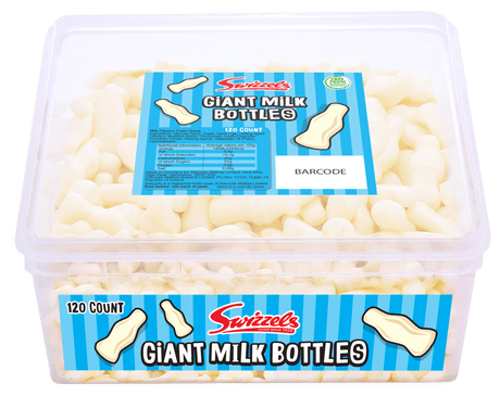 Swizzels Giant Milk Bottles Tub (120pcs)