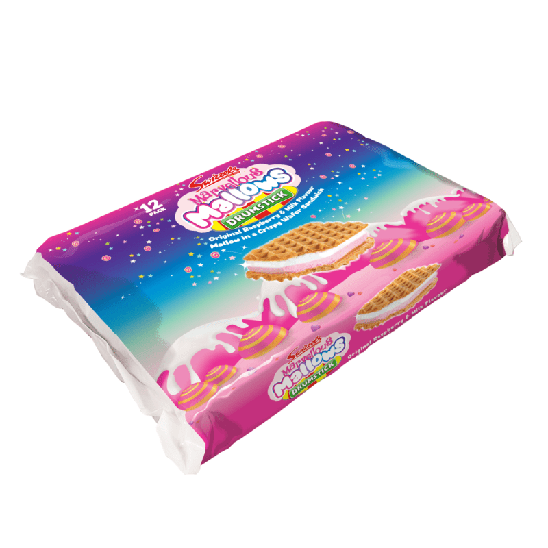 Swizzels Marvellous Mallow Wafer Sandwich | 12 Pack Mallow Delights ...