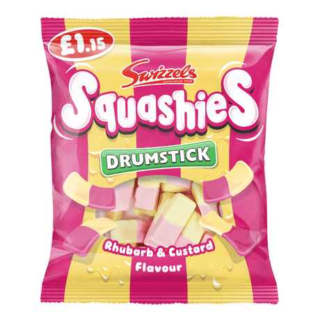 Swizzels Squashies Rhubarb & Custard (120g) PMP £1.15