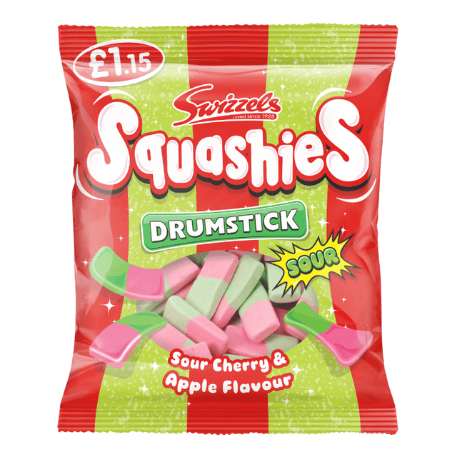 Swizzels Squashies Sour Cherry & Apple (120g) PMP £1.15