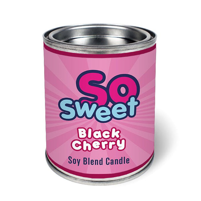 Tin Candle Black Cherry