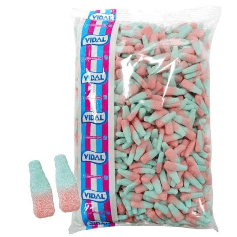 Vidal Medium Fizzy Bubblegum Bottles (3kg) – SoSweet