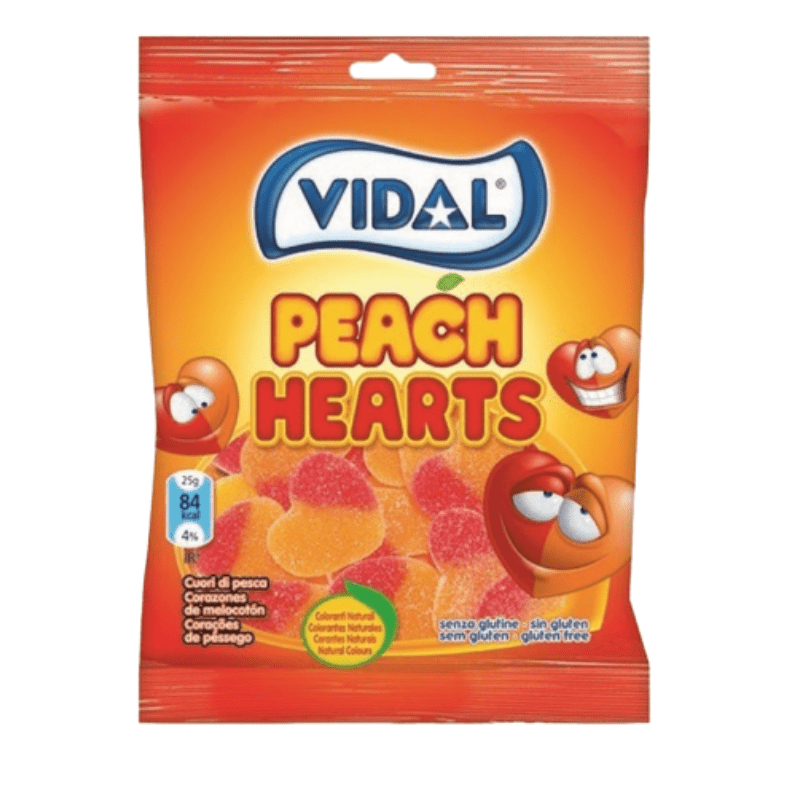 Vidal Peach Hearts (90g)