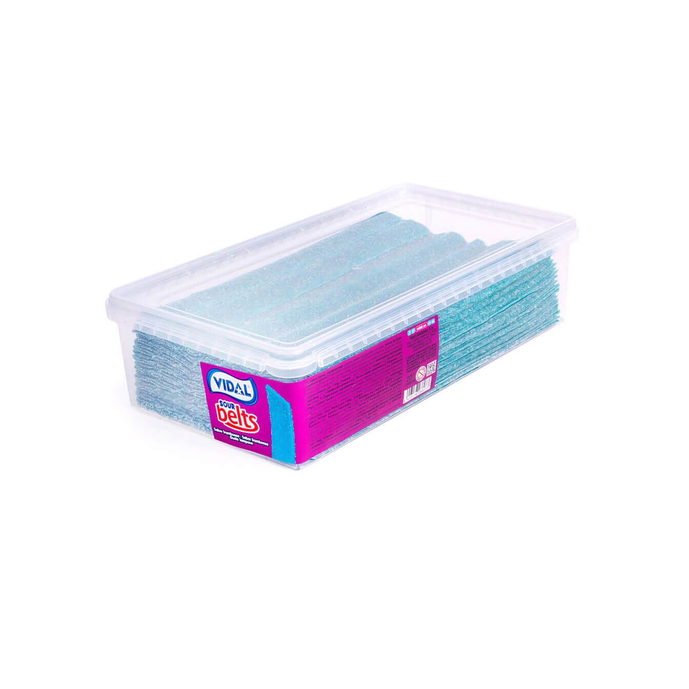 Vidal Sour Blue Raspberry Belts Tub 200pcs – SoSweet