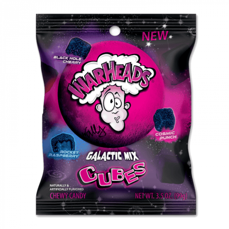 Warheads Cubes Galactic Mix Peg Bag (99g)