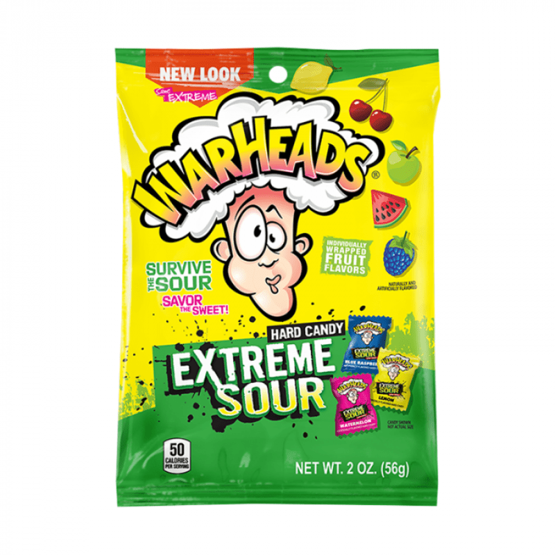 Warheads Extreme Sour Hard Candy Peg Bag (56g) – SoSweet