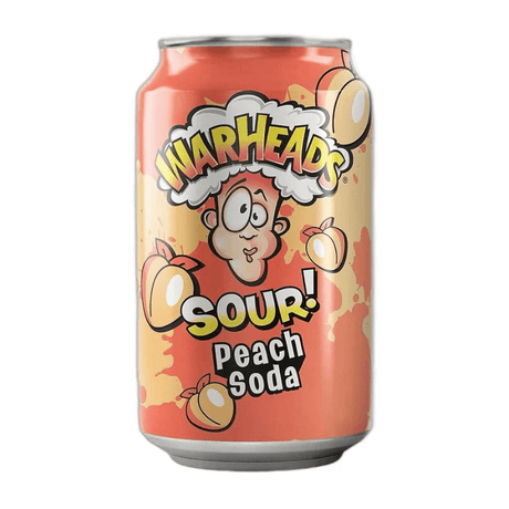 Warheads Peach Sour Soda Can (330ml)
